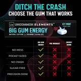 Archived _ BIG GUM ENERGY & FOCUS - Icy Mint - 75 Pieces